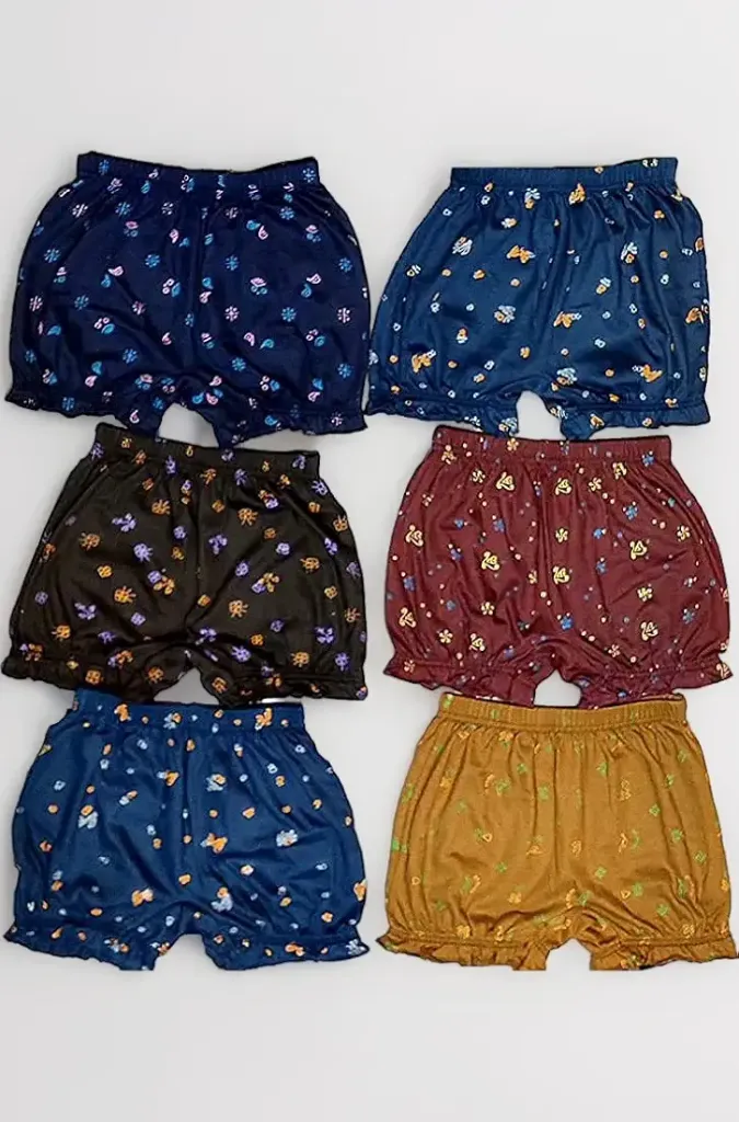 Girls Bloomers Print (50, MAROON)