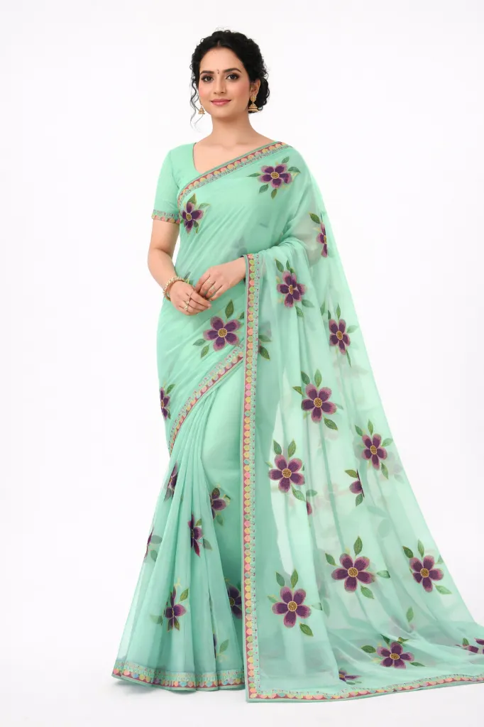 Fancy Jannat Sarees (GREEN)