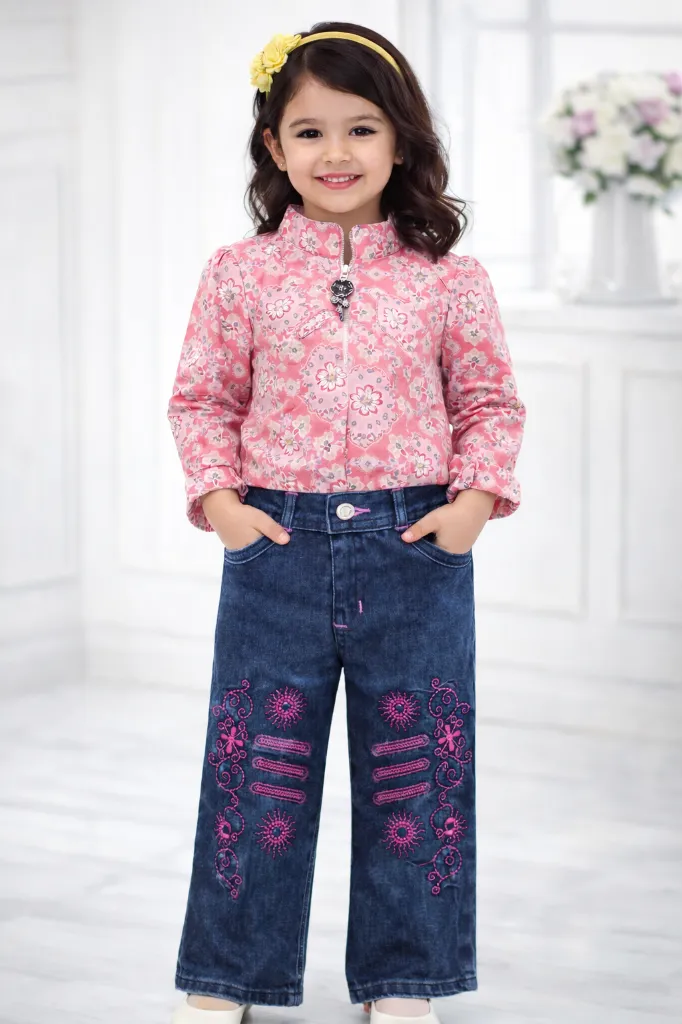 kids girl jeans top