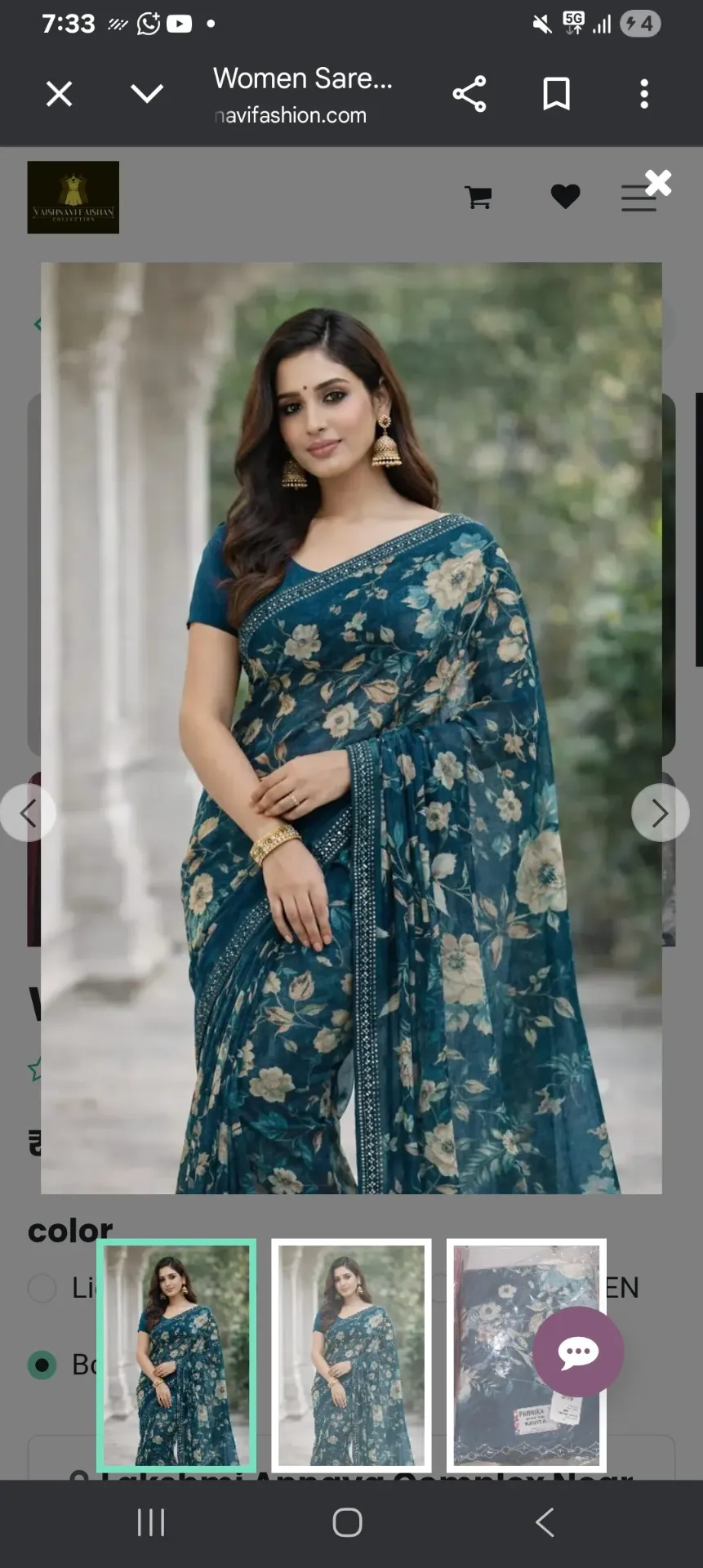Women Sarees Kavita (Light blue)
