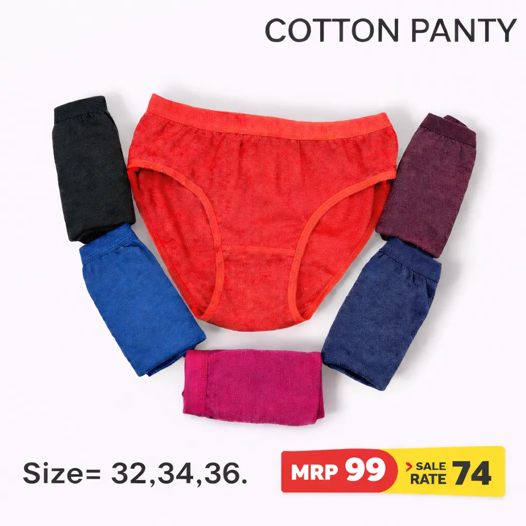 Women Cotton Panties (32(80), PINK)