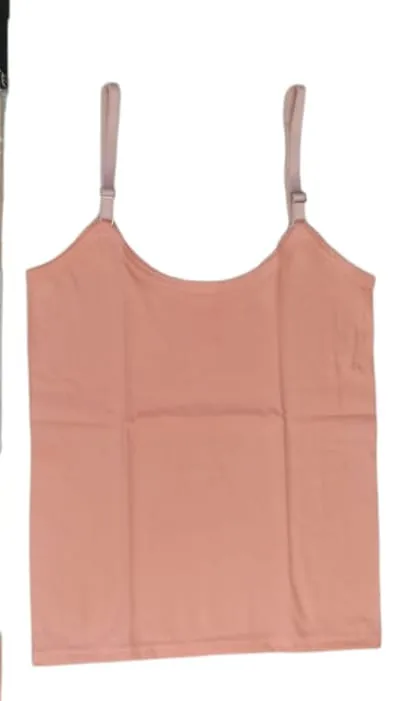 Girls Cotton Camisole (34, PINK)