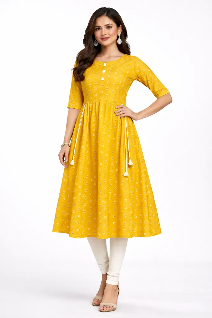 Umbrella kurti (M, PINK)