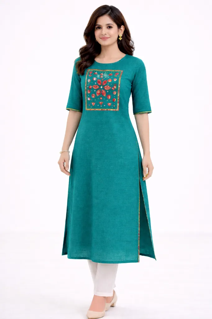 Mirror work kurti (M)