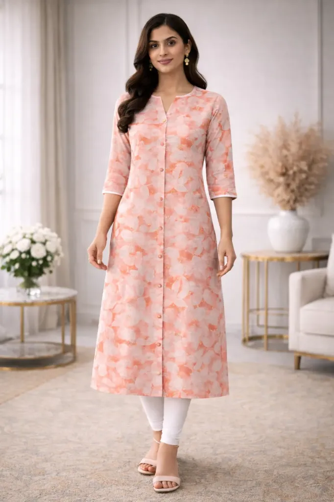 Floral printed kurti (M)