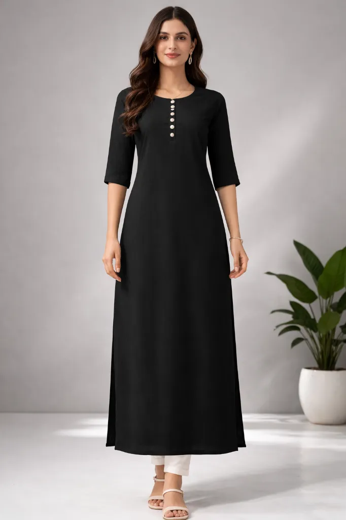 Fancy button kurti (M)